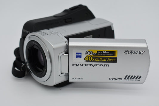 Sony Handycam DCR-SR45 Handheld Camcorder 30GB HDD Nightshot Bundle - Tested