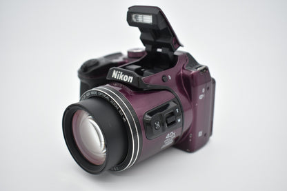 Nikon COOLPIX B500 Digital Camera Plum 16MP 40X Wide Optical Zoom - Tested