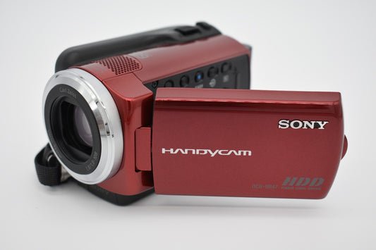 Sony Handycam DCR-SR47 Red Digital Video Camera Camcorder 60x Zoom 60GB - TESTED