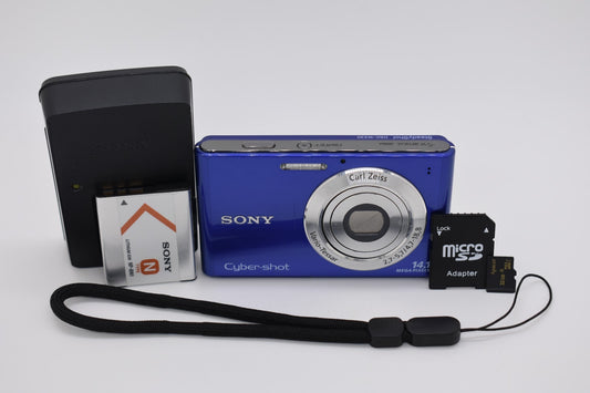Sony Cyber-Shot DSC-W330 Blue Digital Camera 14.1MP 4x Optical Zoom - TESTED ✅