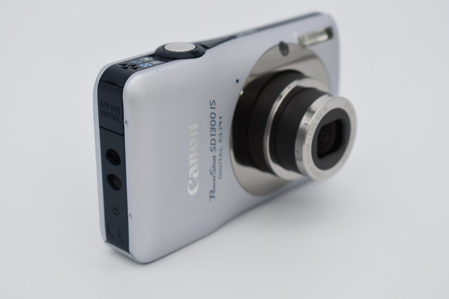 Canon PowerShot SD1300 IS Silver Compact Digital Camera 12.1MP - Bundle Tested