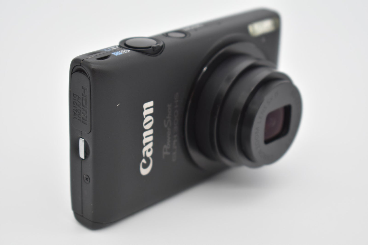 Canon PowerShot ELPH 300 HS Black Digital Camera 12.1MP 5x Zoom Bundle -TESTED ✅