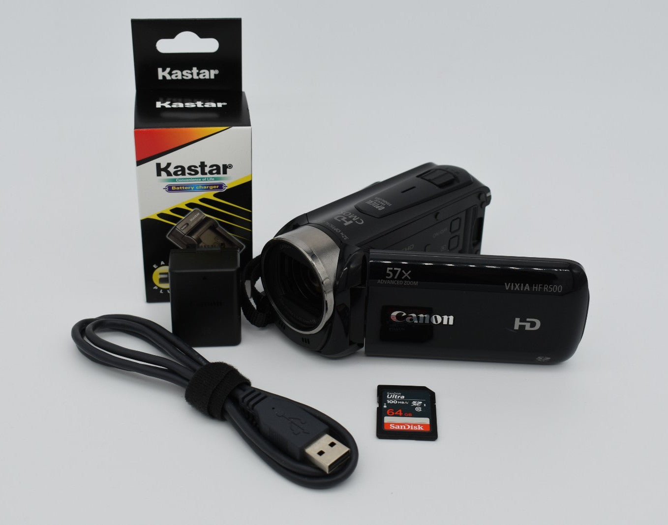 Canon Vixia HF R500 Video Camcorder 32x Optical 57x Advanced IS Zoom - Tested