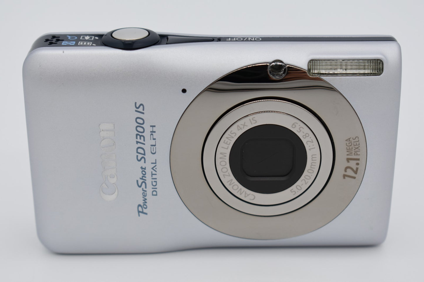 Canon PowerShot SD1300 IS Silver Compact Digital Camera 12.1MP - Bundle Tested