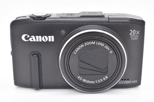 Canon PowerShot SX280 HS Black Digital Camera 12.1MP 20x Zoom Bundle - TESTED ✅