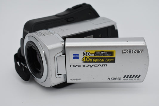 Sony Handycam DCR-SR45 Handheld Camcorder 30GB HDD Nightshot Bundle - Tested